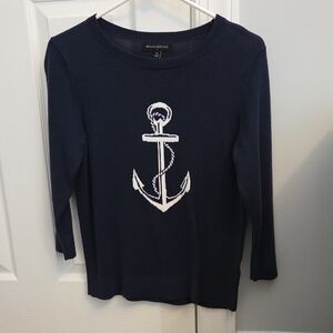 Banana Republic Navy Anchor Sweater